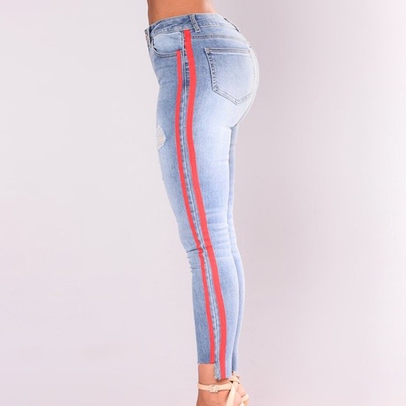 Irregular  Trouser Leg Ripped Jeans - Picture 2 of 4